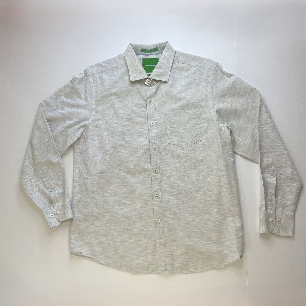 Tommy Bahama Shirt Men’s Large Island Modern Fit Cotton Long Sleeve Button Down